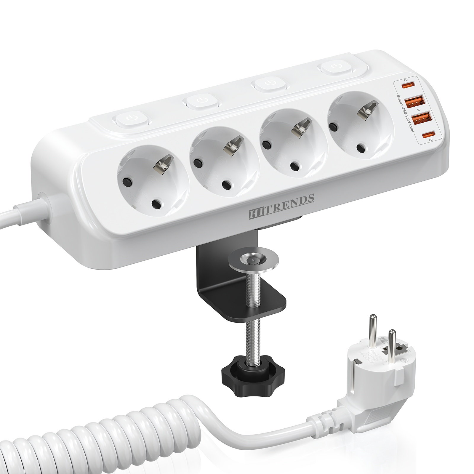 Power Strip Desk - 8'i 1 Arada Çok Fonksiyonlu Köşe