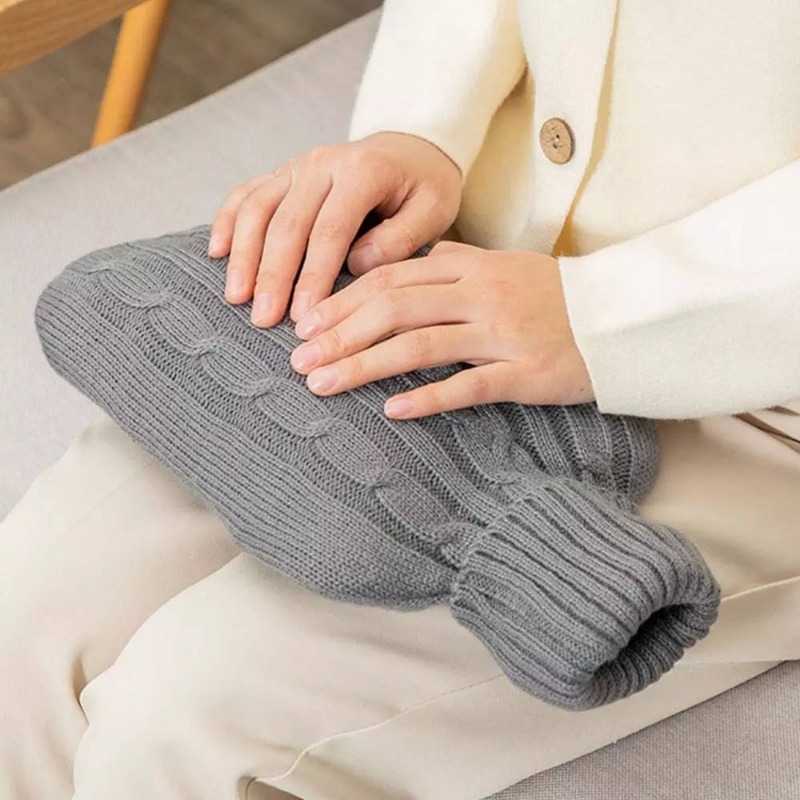 Home Office Cozy - 1 adet Gri Sıcak Su Şişesi