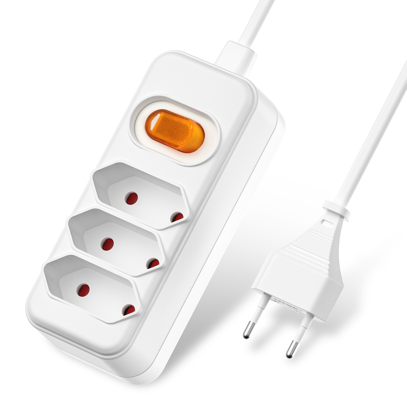 Power Strip Desk - Avrupa AB 2 Prong Güç Soketi,