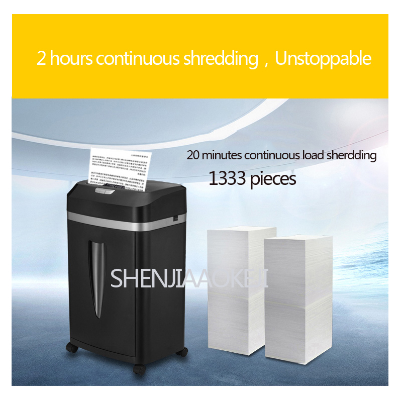 Home Office Paper Shredder - Yüksek Güçlü 300W Elektrikli Dokumento İmha