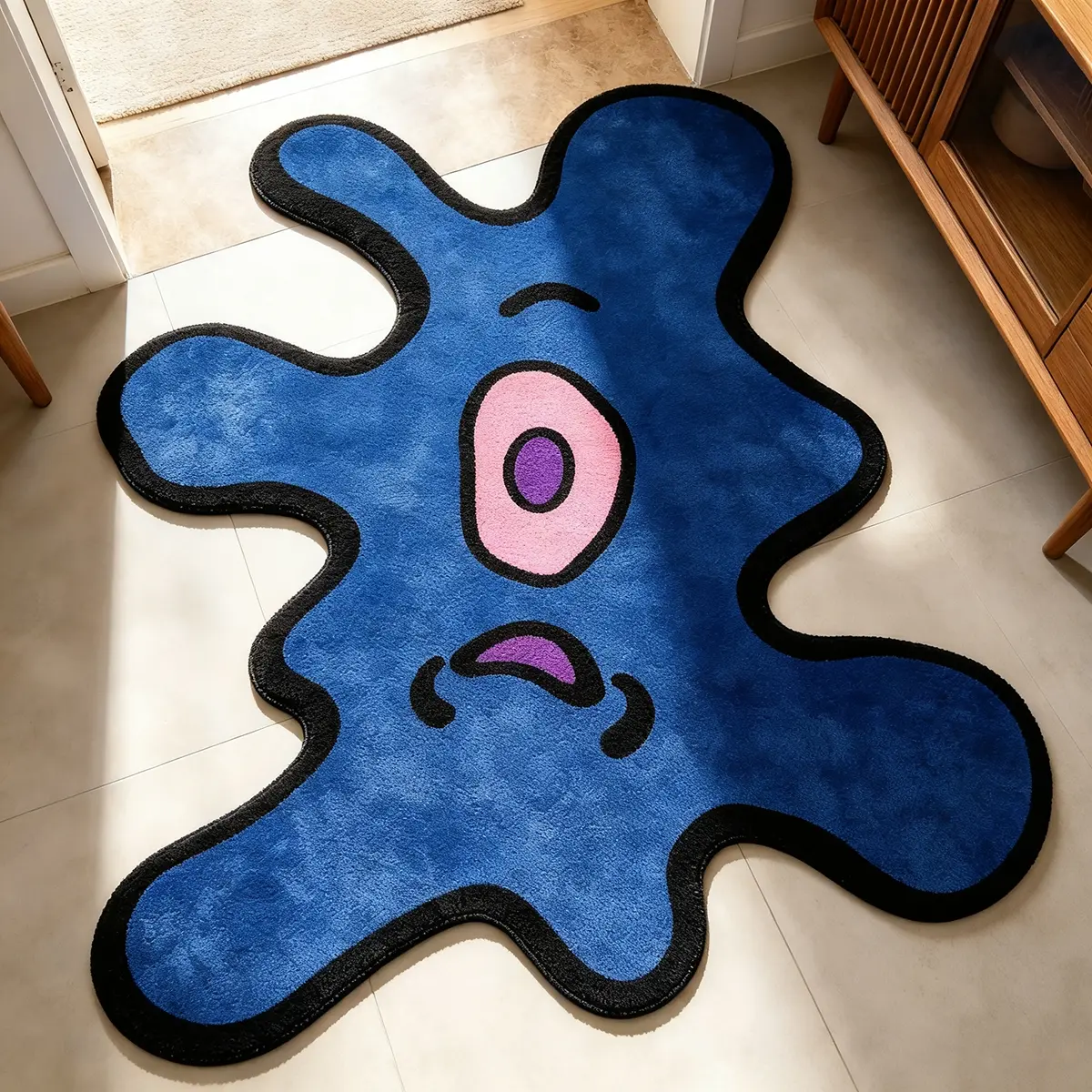 Home Office Rug - VIKAMA Sokak Stili Tek Gözlü Canavar