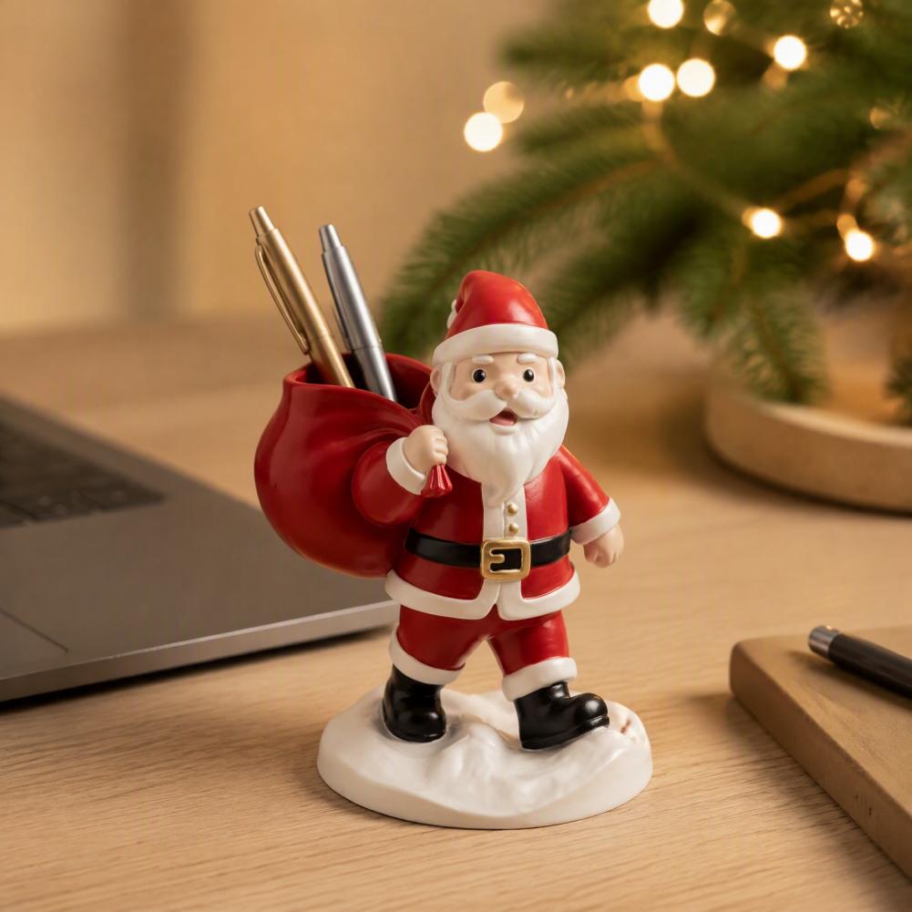 Plant Desk Mini - Noel Baba Heykeli Kalemlik, Noel Tatili