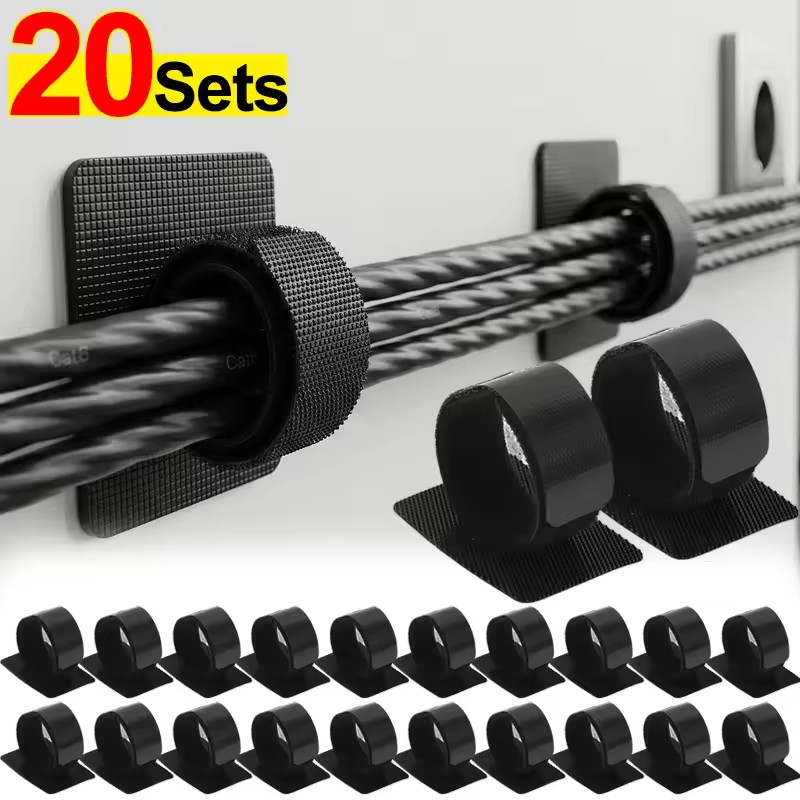 Cable Management Box - Yapışkanlı Masa Altı Kablo Bağları Tel