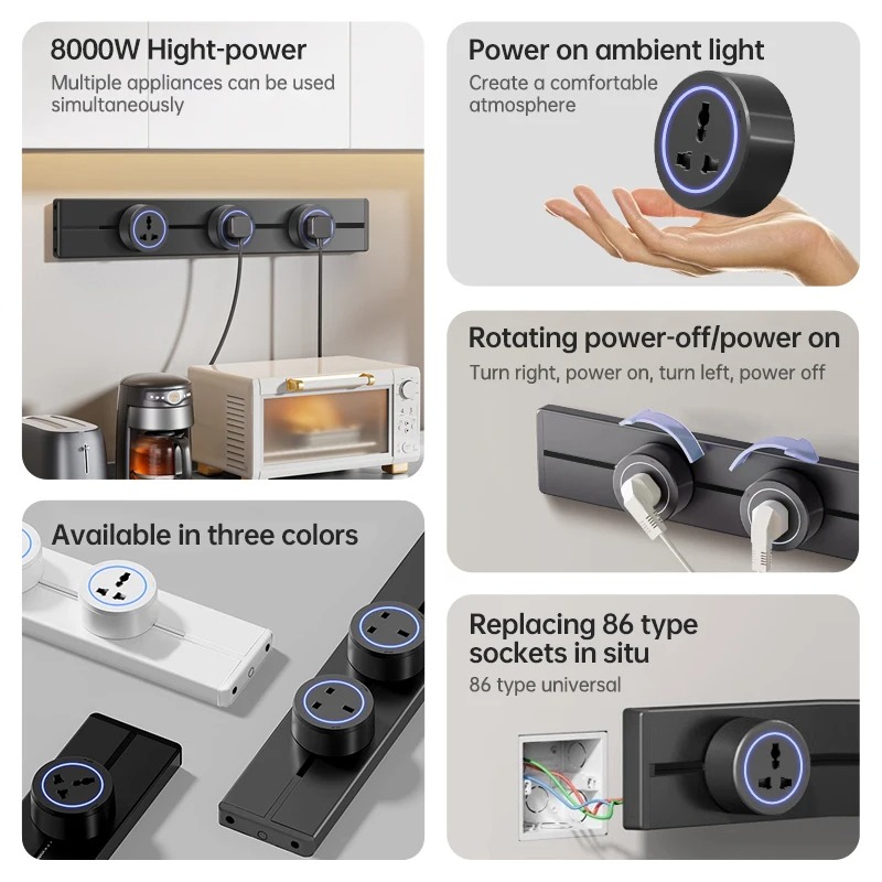Gizli Duvar Soketi Güç Rayı 40 - Power Strip Desk incelemesi ve fiyatı