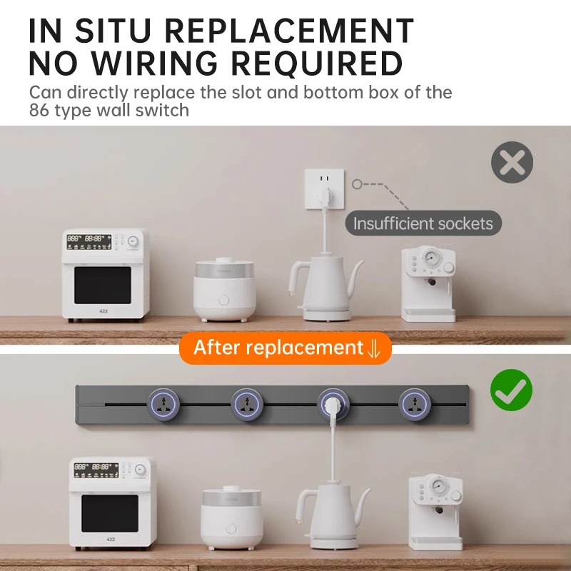 Gizli Duvar Soketi Güç Rayı 40 - Power Strip Desk incelemesi ve fiyatı