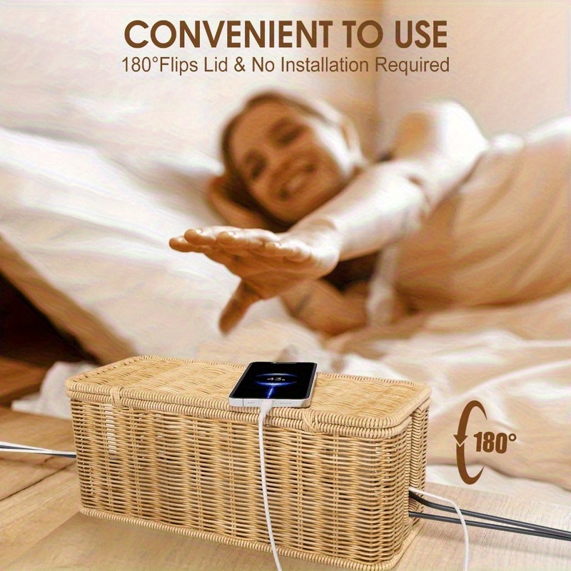El Yapımı Rattan Kablo Düzenle - Cable Management Box incelemesi ve fiyatı