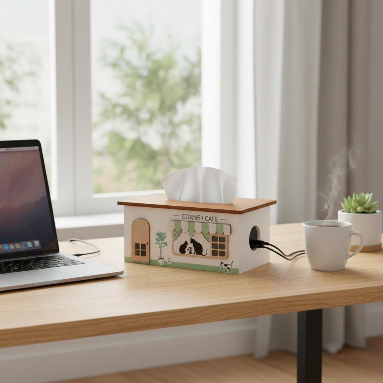 Ahşap Kablo Düzenleme Kutusu D - Cable Management Box incelemesi ve fiyatı