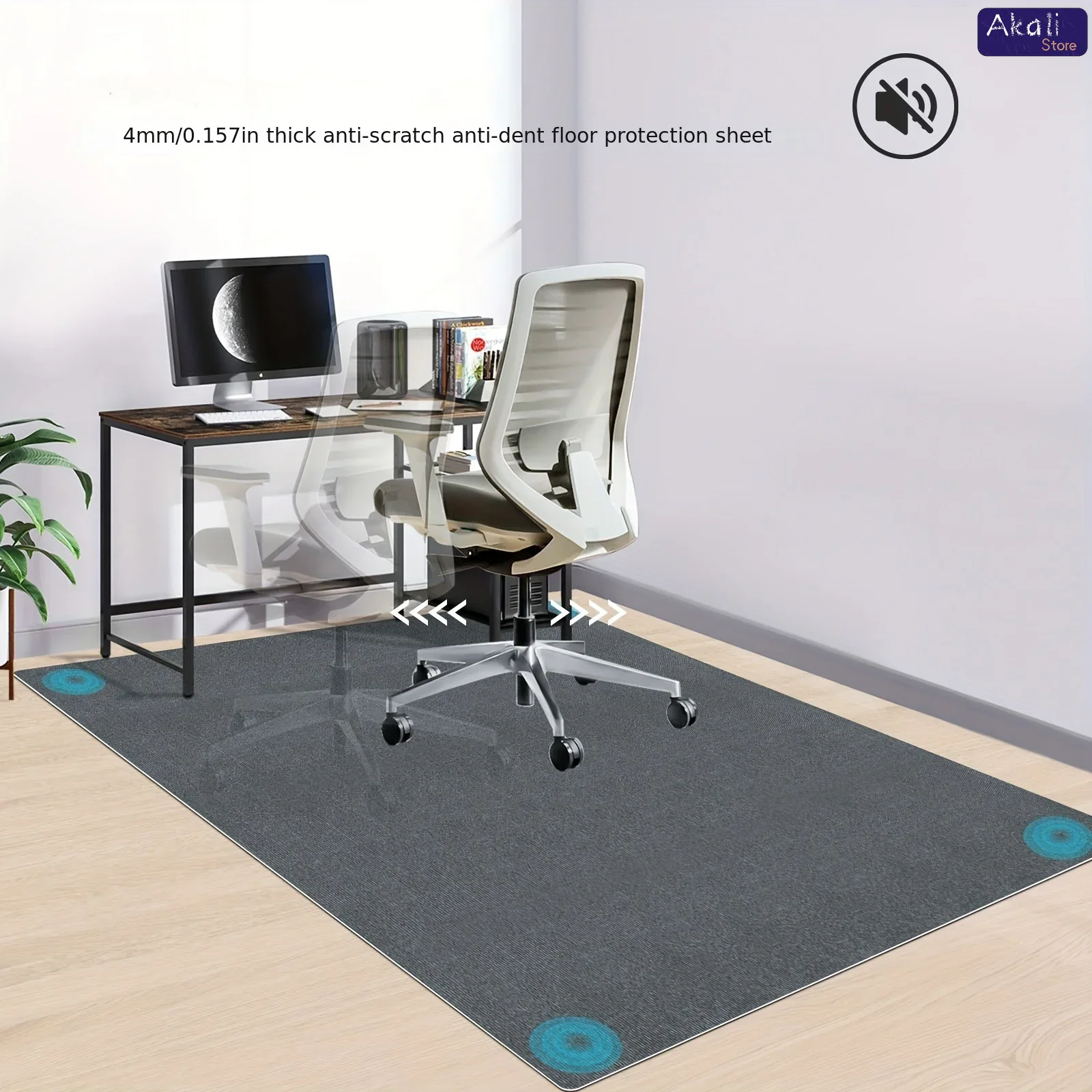 Büyük Boy Ofis Koltuğu Mat Kay - Home Office Rug incelemesi ve fiyatı