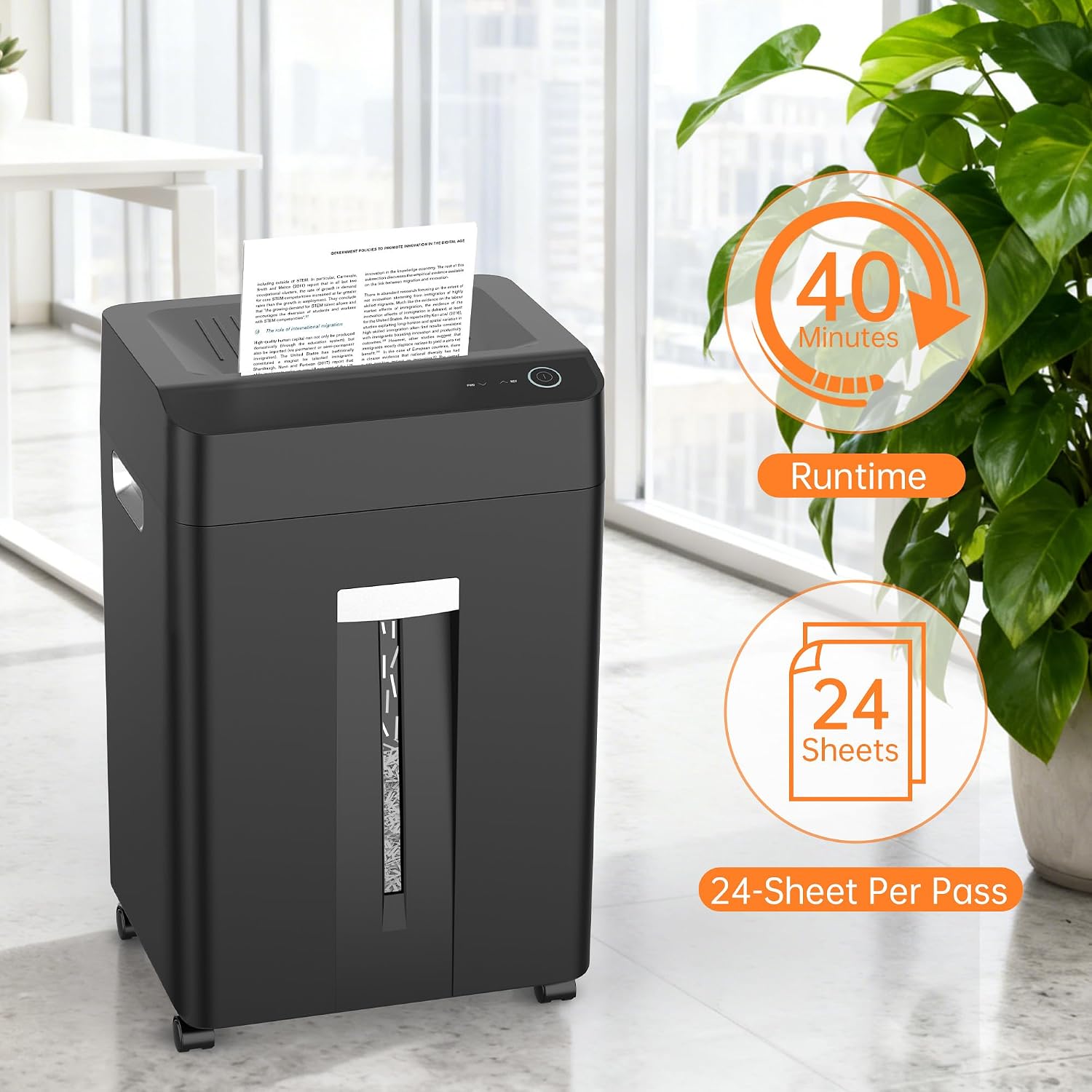 24 Yaprak Çapraz Kesim Kağıt P - Home Office Paper Shredder incelemesi ve fiyatı