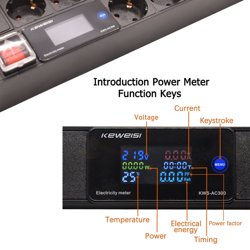 2U PDU güç şeridi 19 inç raf m - Power Strip Desk incelemesi ve fiyatı