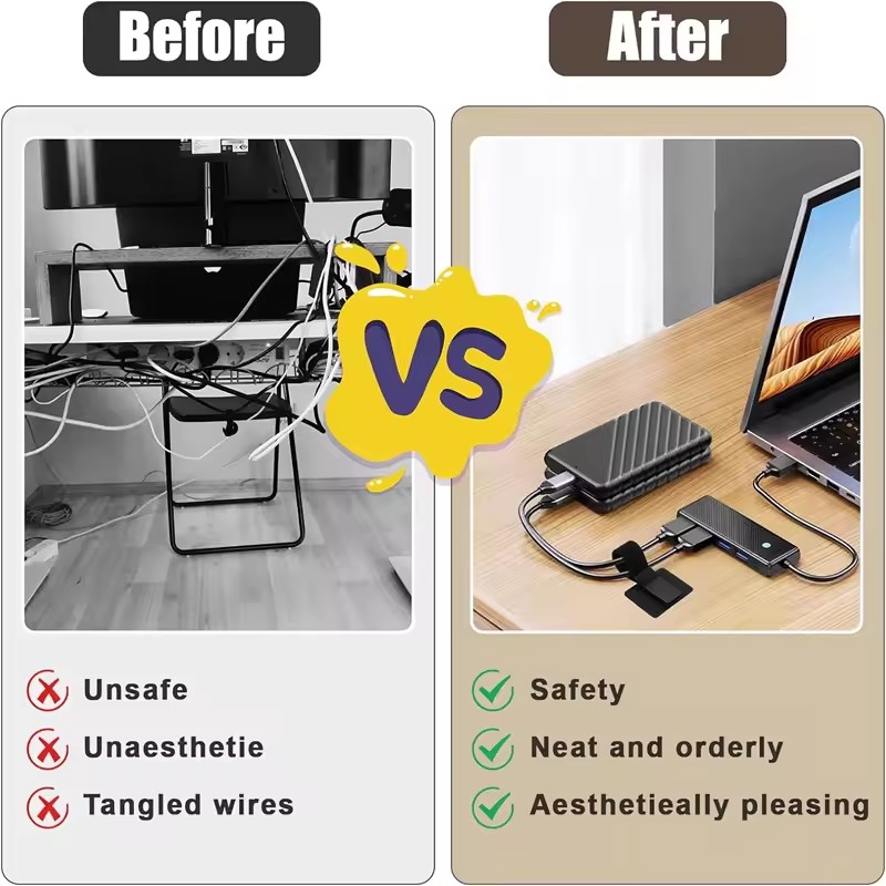 Yapışkanlı Masa Altı Kablo Bağ - Cable Management Box incelemesi ve fiyatı